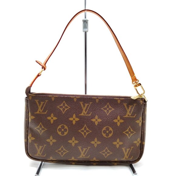 Louis Vuitton Accessories Pouch Pochette Accessoires Brown Monogram 780-020425 - Picture 1 of 16
